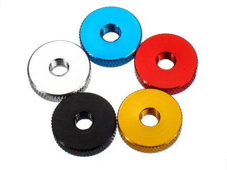 10Pcs M6 Manual Knurled Thumb Aluminum Alloy Screw Nut Spacer Flat Washer For Sale