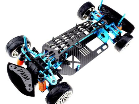 1 10 Aluminium Alloy Metal Carbon Fiber Chassis Kit Rc Car Frame Parts on Sale