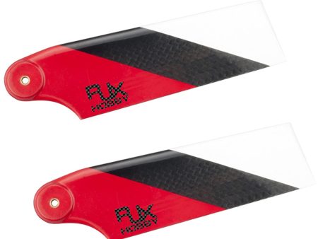 1 Pair RJX B-HA105R 105mm Carbon Fiber Tail Blade For 700 Class RC Helicopter Fashion