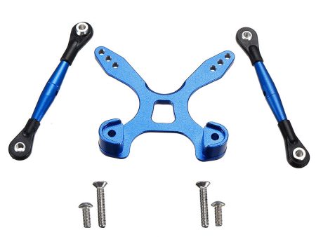 1 Set Aluminum Rear Tie Rods Arms + Stabilizer for TRAXXAS GT4-TEC 2.0 83056-4 RC Car Parts For Sale