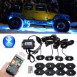 Waterproof Wireless bluetooth Music LED RGB Off-road Rock Light Accent Car SUV Truck Rc Parts For Discount