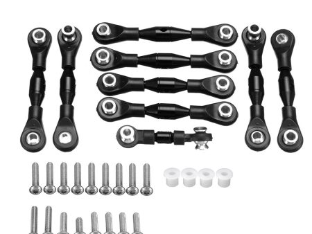 1 Set Black GPM Aluminum Tie Rods Set for TRAXXAS GT4-TEC 2.0 83056-4 RC Car GT160 Parts For Discount