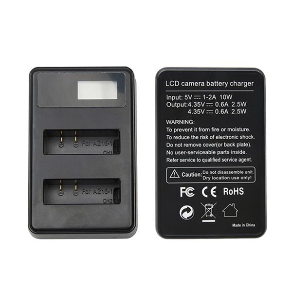 LCD Smart Battery Dual Charger for Xiaomi XiaoYi 4K 4K+ Sport Camera Online Sale