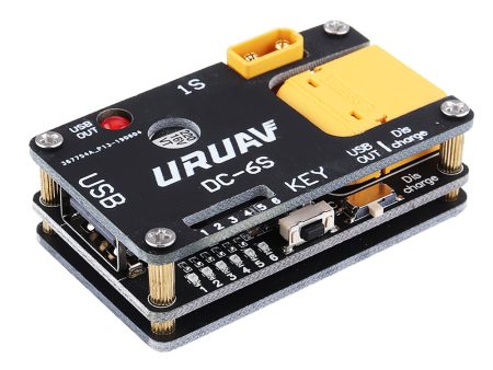 2 in 1 URUAV DC-6S 5-12V Battery Charger Discharger XT60 30 PH2.0 Plug USB Output for 1-6S Battery Mobile Phone Quick Charge TS80 Soldering Iron Supply