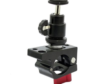 1 4 Screw Hot Shoe Ball Head Gimbal With 25mm-27mm Tube Clamp Clip Monitor Holder For DJI Ronin-M Fashion