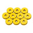 10Pcs M4 Manual Knurled Thumb Aluminum Alloy Screw Nut Spacer Flat Washer Supply