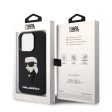 Karl Lagerfeld 3D Rubber Black Hard Case iphone 15 pro Online Sale