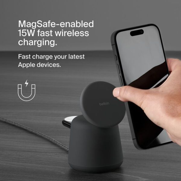 Belkin Boost Charge pro 2 in 1 wireless Charging Dock With magsafe 15w Online Hot Sale