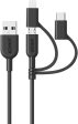 Anker powerline II 3 in 1 cable 3ft For Sale